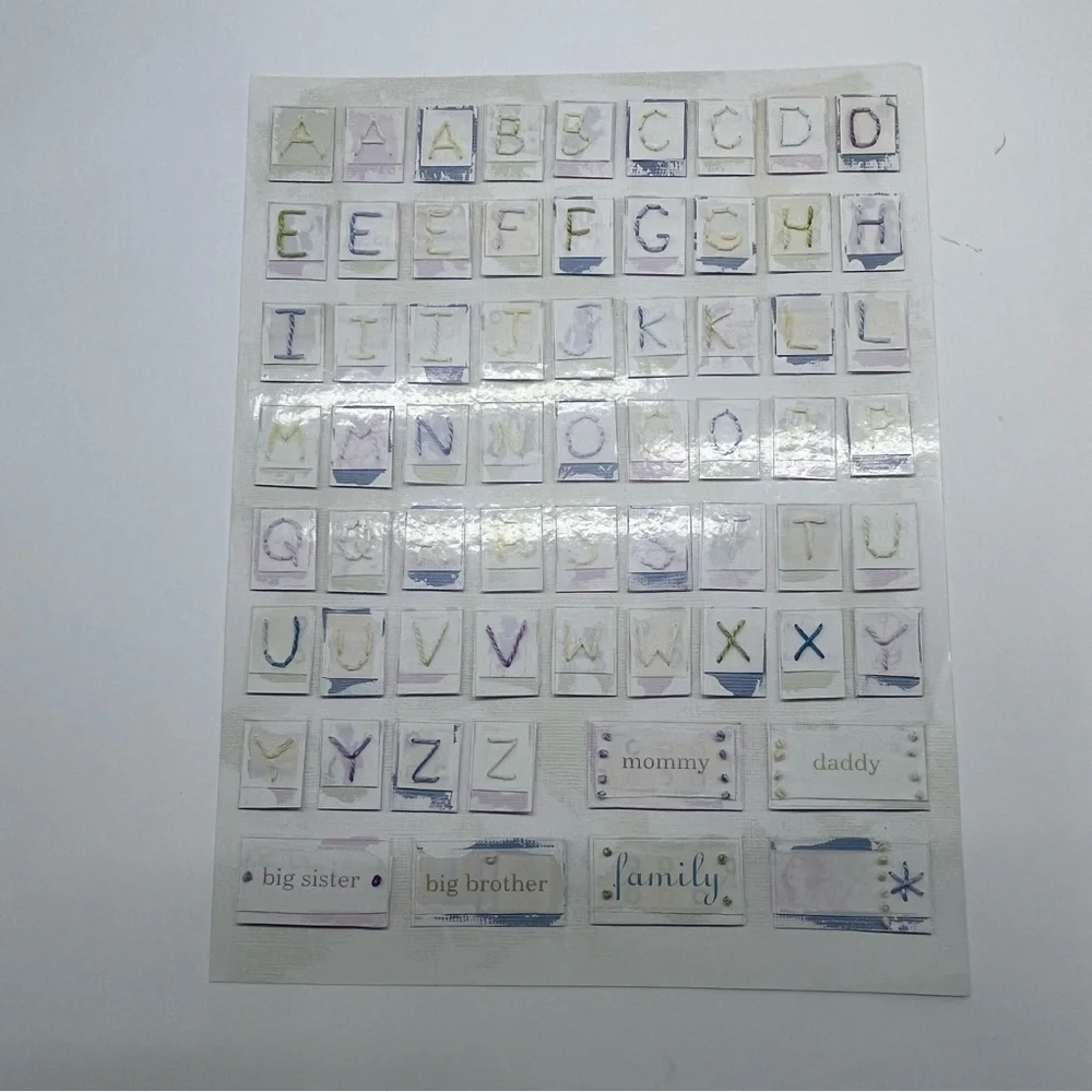 sticker lot baby‎ theme scrapbook crafts card making letters